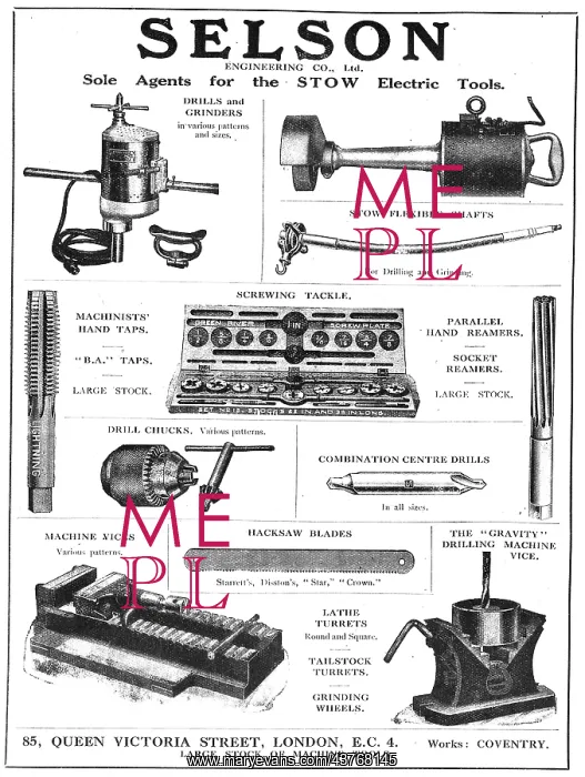: Selson Engineering Co. Machine Tools For : Selson Engineering Co. Machine Tools For