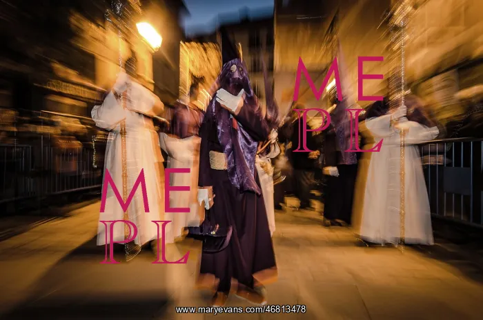 : Semana Santa procession in Madrid, Spain : Semana Santa procession in Madrid, Spain