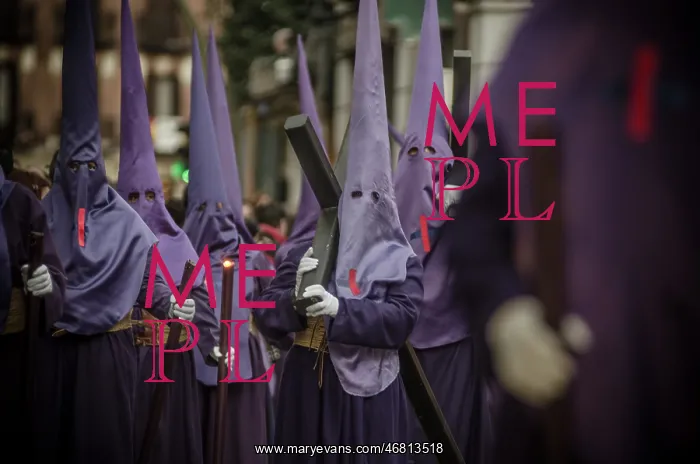 : Semana Santa procession in Madrid, Spain : Semana Santa procession in Madrid, Spain