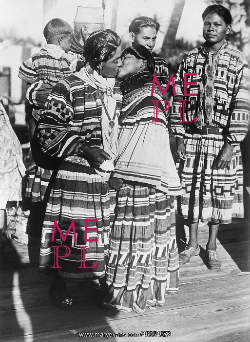 : Seminole indians celebrating a wedding : Seminole indians celebrating a wedding