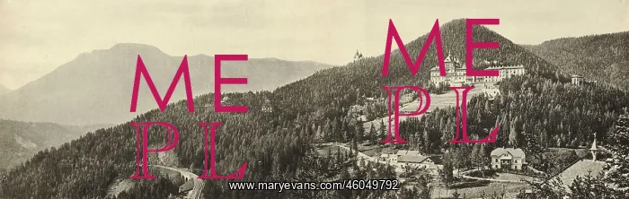  : Semmering. Panorama of the Semmering with the Suedbahnhotel. Photograph. 1903