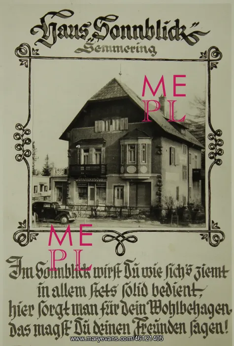 : Semmering, Lower Austria: Haus Sonnblick : Semmering, Lower Austria: Haus Sonnblick