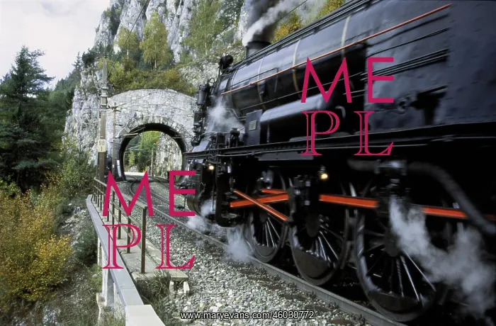 : Semmering railway: ancient steamer : Semmering railway: ancient steamer