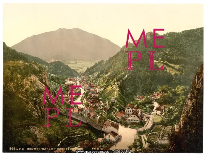 : Semmering Railway, Schottwien, Styria, Austro-Hungary : Semmering Railway, Schottwien, Styria, Austro-Hungary