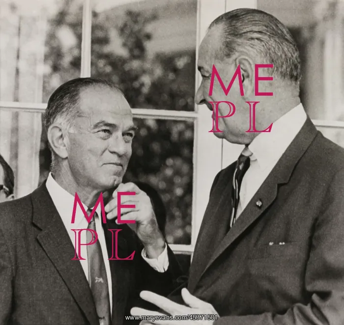 : Sen. J. William Fulbright, and President Lyndon : Sen. J. William Fulbright, and President Lyndon