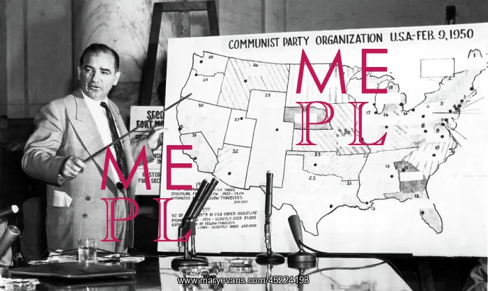 : Sen. Joseph McCarthy before Senate Committee, ? : Sen. Joseph McCarthy before Senate Committee, ?