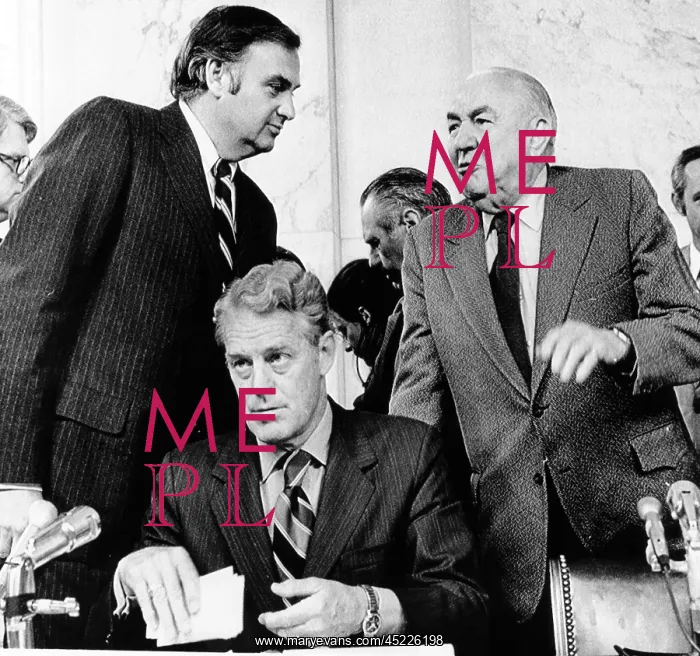 : Senate Watergate Committee. Members of the ? : Senate Watergate Committee. Members of the ?