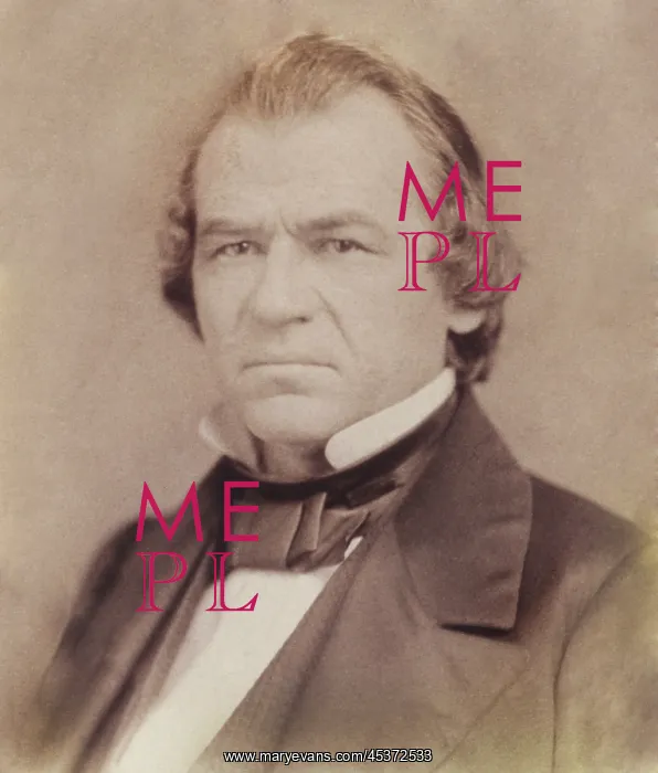 : Senator Andrew Johnson in an 1859 portrait : Senator Andrew Johnson in an 1859 portrait