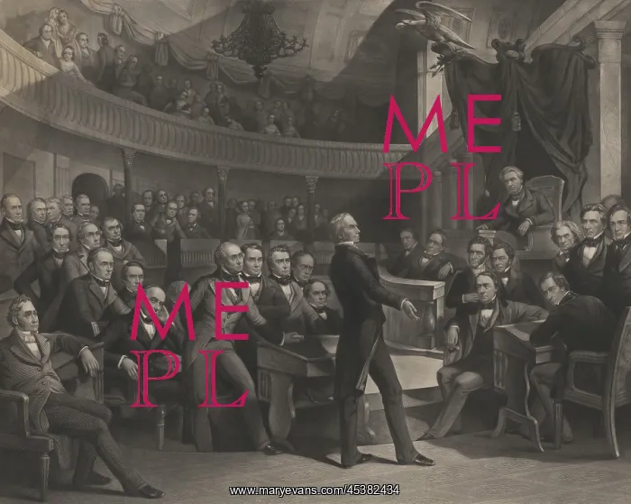 : Senator Henry Clay orating for the Compromise : Senator Henry Clay orating for the Compromise