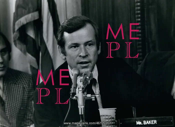 : Senator Howard Baker, Watergate Committee : Senator Howard Baker, Watergate Committee