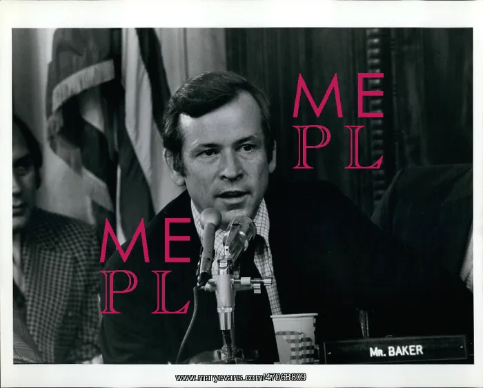 : Senator Howard Baker, Watergate Committee : Senator Howard Baker, Watergate Committee