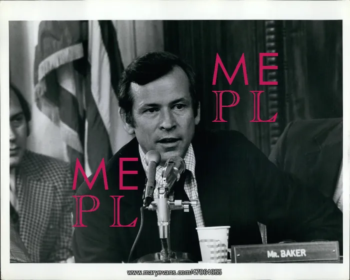 : Senator Howard Baker, Watergate Committee : Senator Howard Baker, Watergate Committee