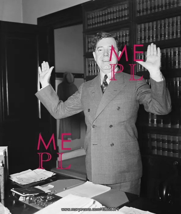 : Senator Huey Long at the Capitol. Jan. 1935. The : Senator Huey Long at the Capitol. Jan. 1935. The