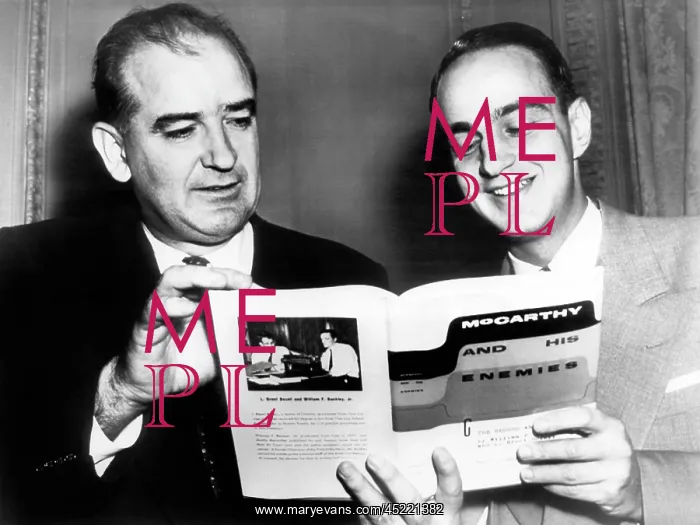 : Senator Joseph McCarthy and his attorney, ? : Senator Joseph McCarthy and his attorney, ?
