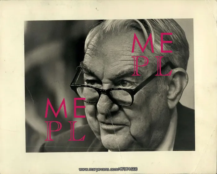 : Senator Sam Ervin at Watergate hearing : Senator Sam Ervin at Watergate hearing