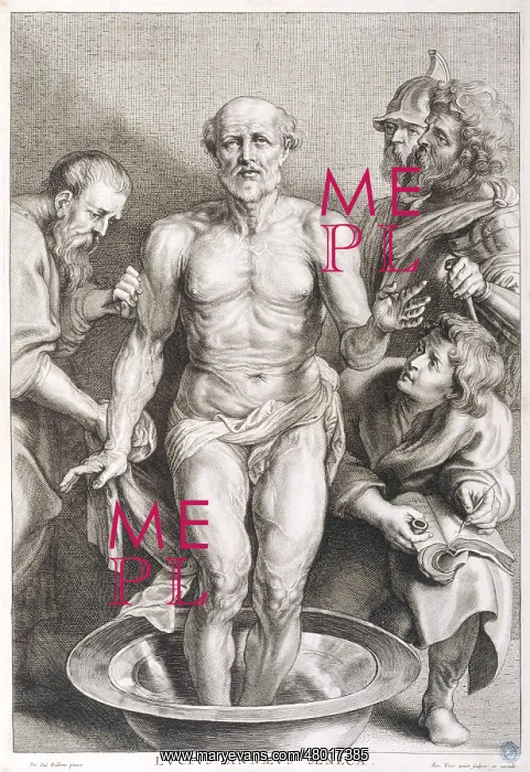 : Seneca standing in the bath : Seneca standing in the bath