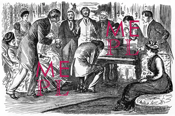 : Sensitive pianist weeps, 1877 : Sensitive pianist weeps, 1877