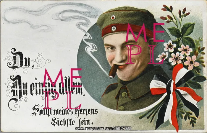: Sentimental German wartime postcard : Sentimental German wartime postcard