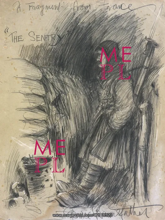 : The Sentry by Bruce Bairnsfather : The Sentry by Bruce Bairnsfather
