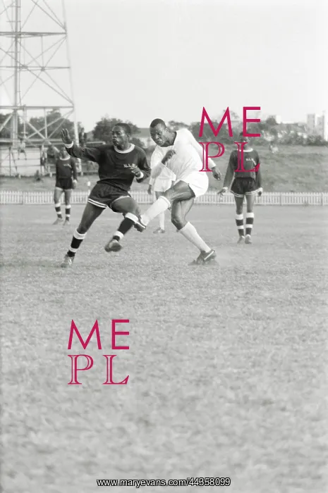 : September 10 1967 - An Aces forward head the ball forward : September 10 1967 - An Aces forward head the ball forward