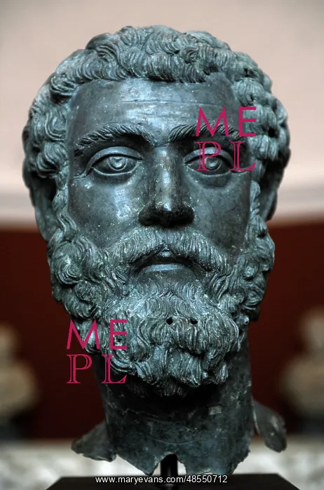 : Septimius Severus (145-211). Roman Emperor. Bust. Carlsberg : Septimius Severus (145-211). Roman Emperor. Bust. Carlsberg