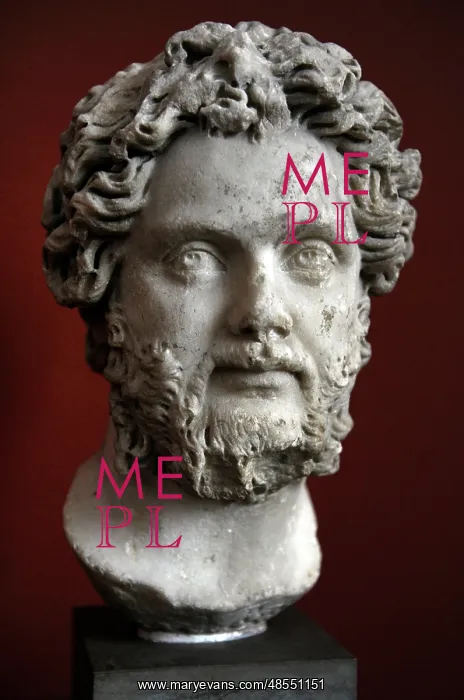 : Septimius Severus (145-211). Roman Emperor. Bust. Carlsberg : Septimius Severus (145-211). Roman Emperor. Bust. Carlsberg