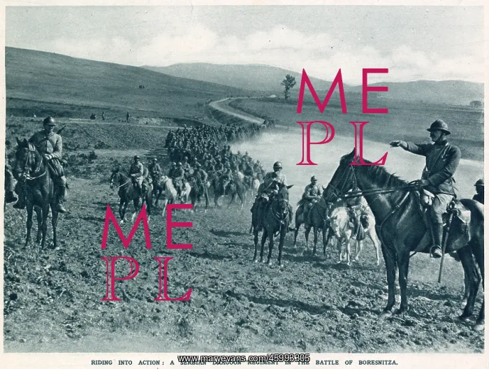: A Serbian Dragoon regiment in the Battle of Borenitza : A Serbian Dragoon regiment in the Battle of Borenitza