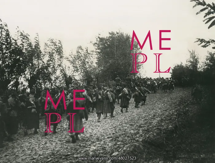 : Serbian reinforcements arriving, WW1 : Serbian reinforcements arriving, WW1