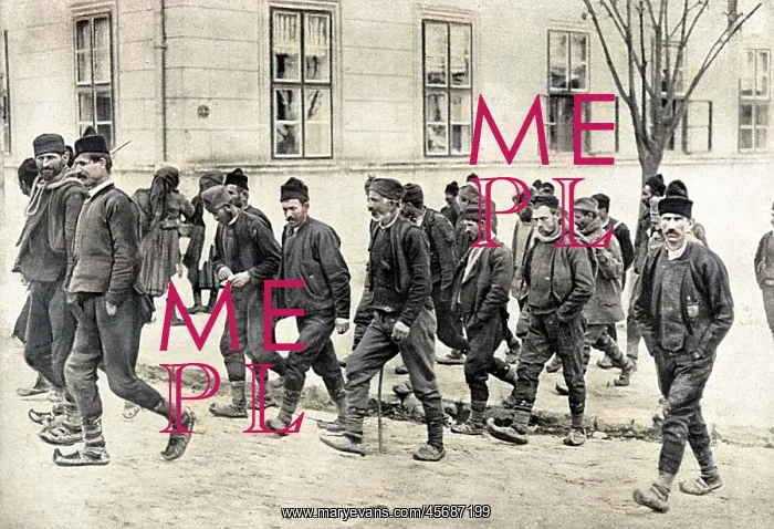 : Serbian reservists at the beginning of World War I : Serbian reservists at the beginning of World War I