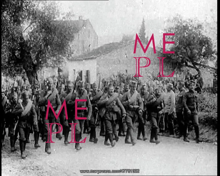 : Serbian Soldiers Marching Forwards : Serbian Soldiers Marching Forwards