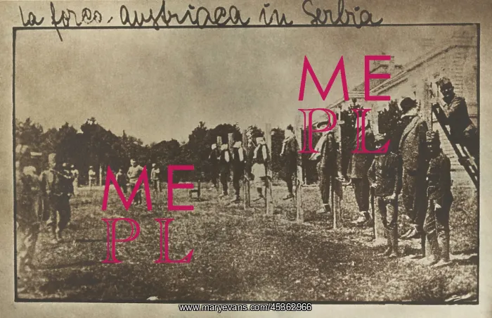 : Serbs being executed by hanging in Krusevac by Austrian : Serbs being executed by hanging in Krusevac by Austrian
