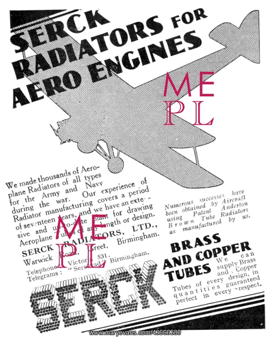 : Serck Aero Engine Radiators : Serck Aero Engine Radiators