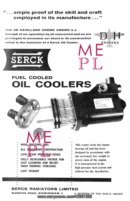 : Serck Fuel Cooled Oil Coolers : Serck Fuel Cooled Oil Coolers