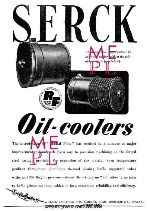 : Serck Oil-Coolers 1947 : Serck Oil-Coolers 1947