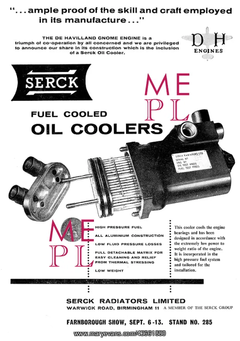 : Serck Oil Coolers : Serck Oil Coolers