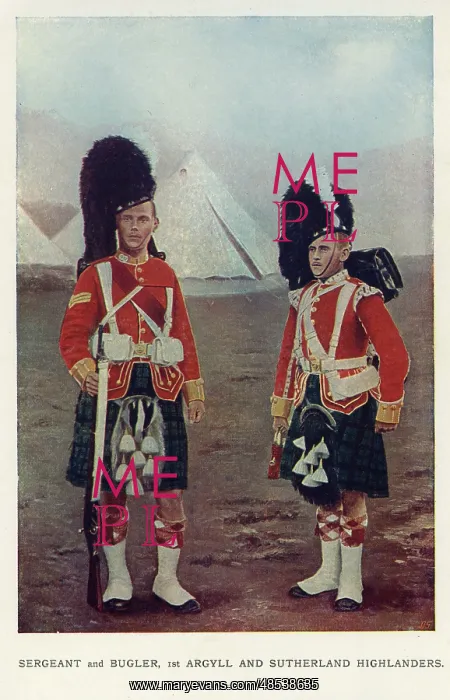 : Sergeant and Bugler, 1st Argyll and Sutherland Highlanders : Sergeant and Bugler, 1st Argyll and Sutherland Highlanders