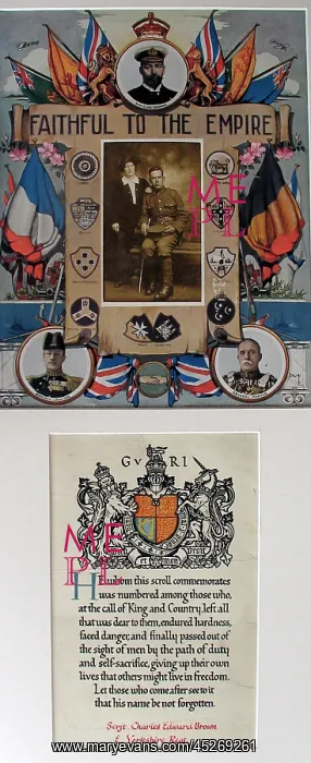 : Sergeant Charles Edward Brown, 6th Service Battalion : Sergeant Charles Edward Brown, 6th Service Battalion