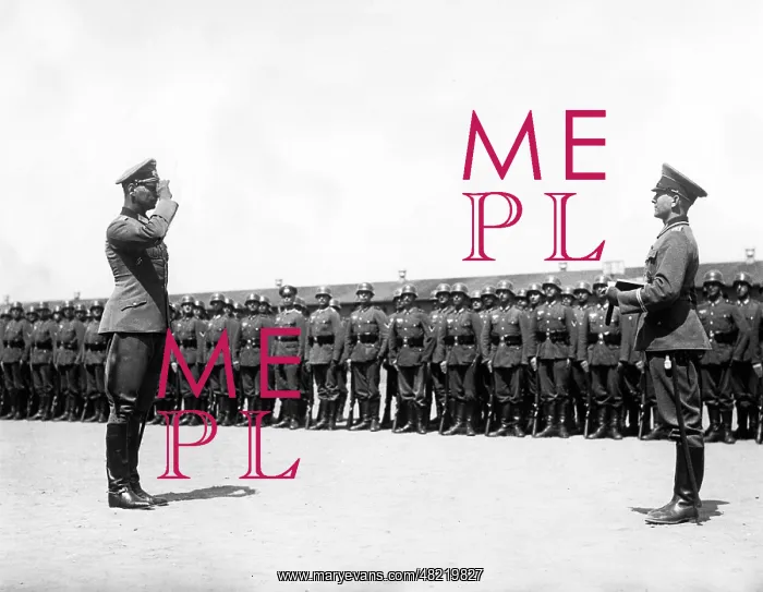 : Sergeant reports to a company commander in Spandau, 1938 : Sergeant reports to a company commander in Spandau, 1938