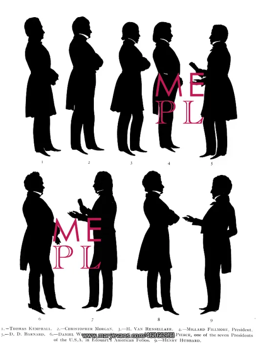 : Series of silhouettes by August Edouart : Series of silhouettes by August Edouart