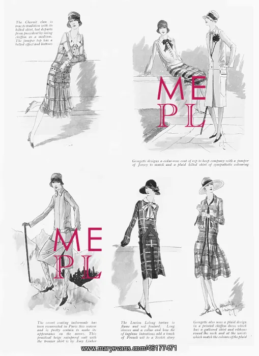 : A series of summer outfits from Paris, 1926 : A series of summer outfits from Paris, 1926
