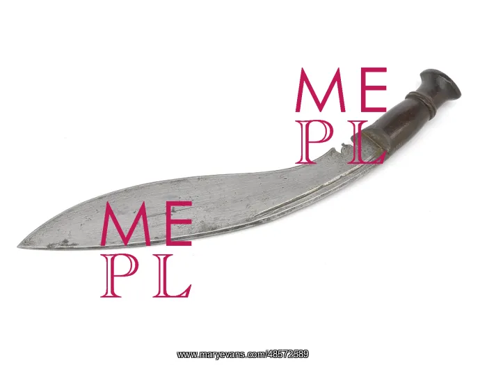 : Service kukri, 1914. Blade with single fuller : Service kukri, 1914. Blade with single fuller