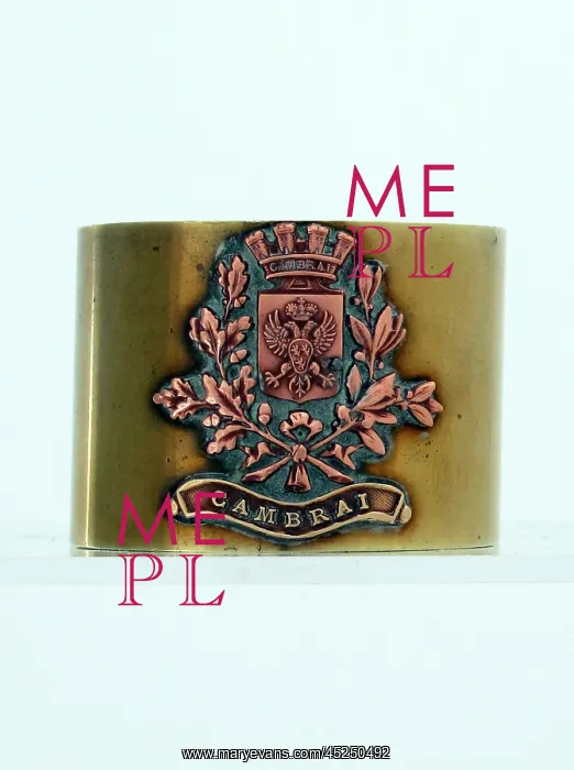 : Serviette ring with the Coat of Arms of Cambrai : Serviette ring with the Coat of Arms of Cambrai