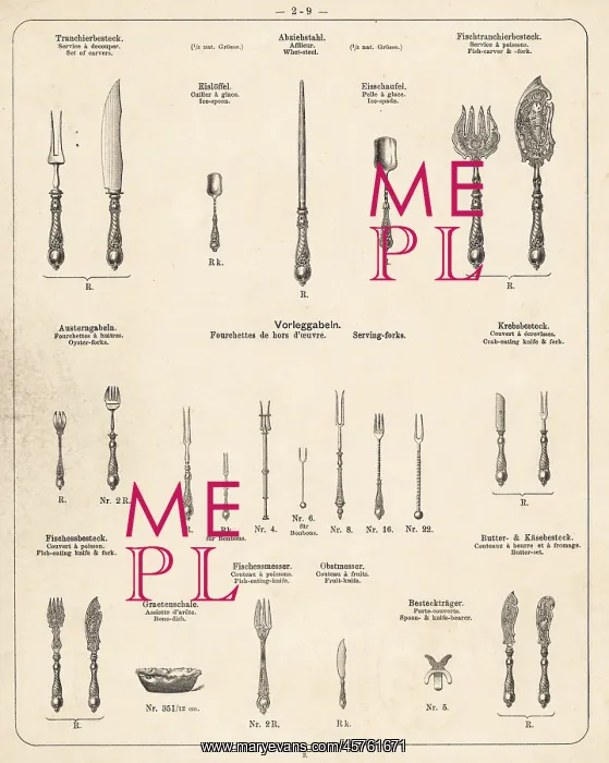 : Serving forks and knives : Serving forks and knives