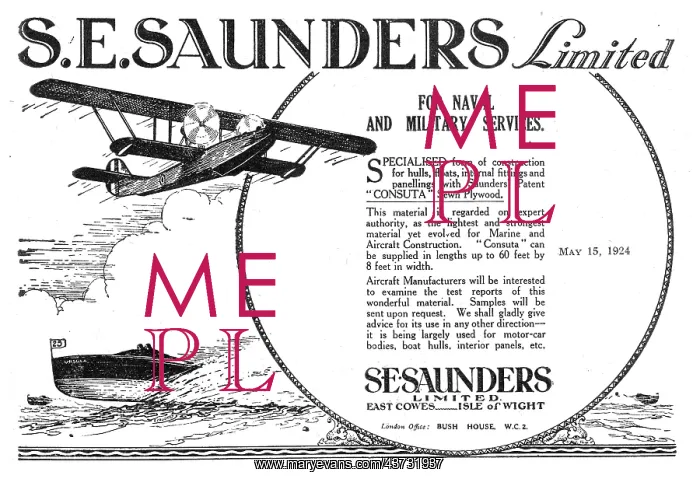 : S.E.Saunders - Aircraft Constructors : S.E.Saunders - Aircraft Constructors