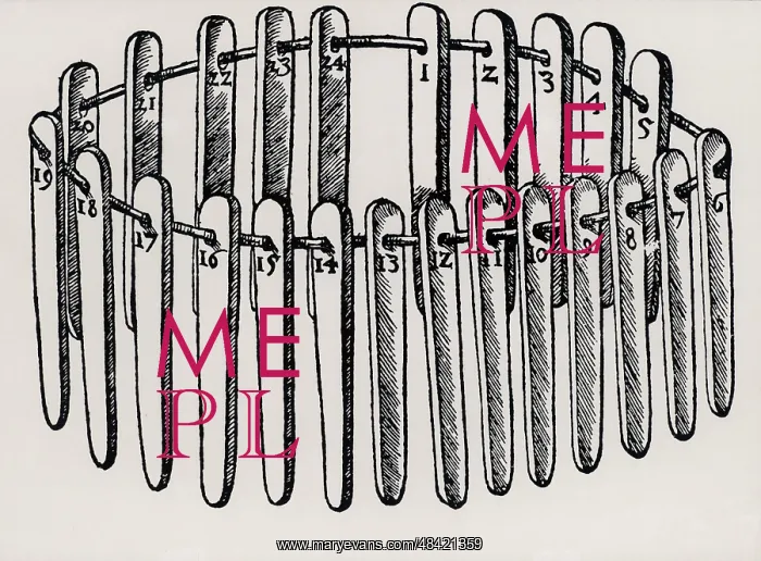 : Set of 24 touch needles. (Basle, 1556). Woodcut : Set of 24 touch needles. (Basle, 1556). Woodcut