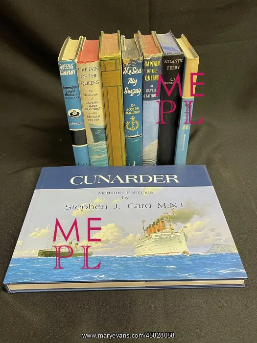  : Set of books on steamships and ocean liners