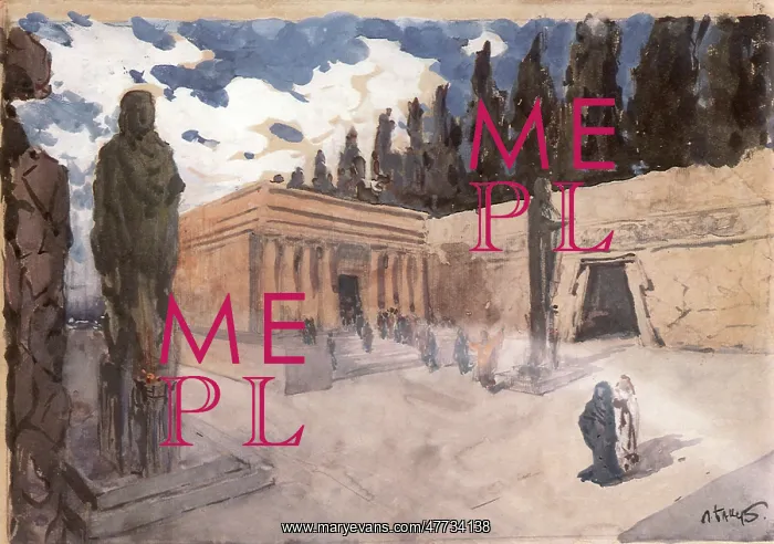  : Set design by Bakst for Hippolytus