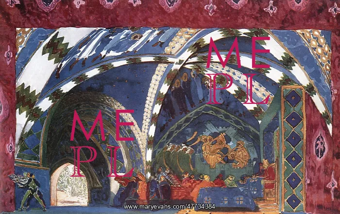: Set design by Bakst for L'Apres-midi d'un Faune : Set design by Bakst for L'Apres-midi d'un Faune