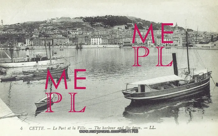: Sete, France - The Harbour and Town : Sete, France - The Harbour and Town