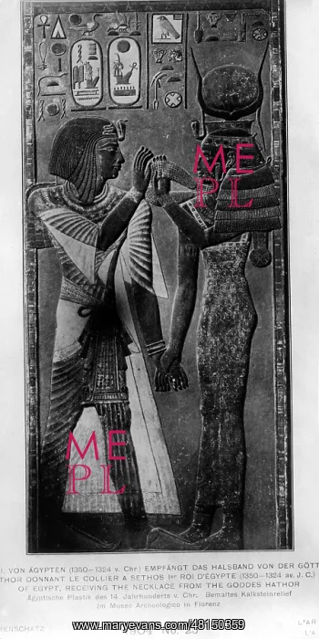  : Sethos I, hist. Pharaoh, Egypt, 19. Dynastie, 01.01.1313